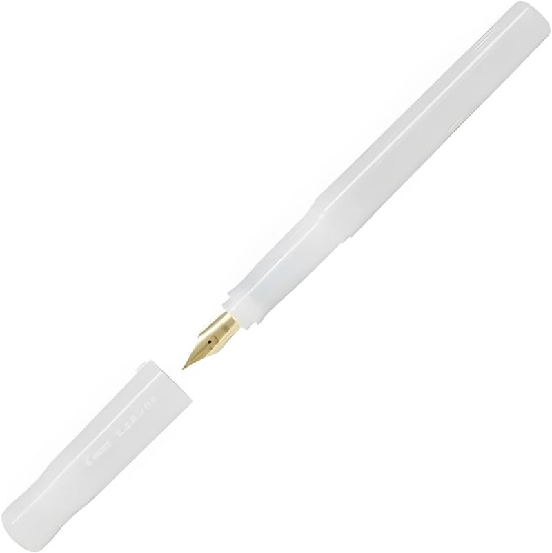 PILOT Kakuno Fountain Pen Madoromi Color Series, Gold (Smiley Face) Fine Nib, Perfect for Beginners and Creative Expression, Ivory, PFKA-1MDIF - Image 1